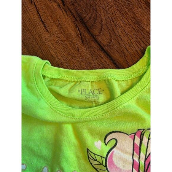 The Children's Place Girls T-Shirts Size L (10/12) Mermaid Watermelon - Picture 4 of 9
